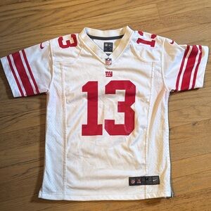 Youth White and Red Football Jersey. Boys.
